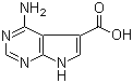 structure of CAS# 1488-48-8, 4-氨基-7H-吡咯并[2,3-d]嘧啶-5-羧酸