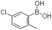 structure of CAS# 148839-33-2, 5-氯-2-甲基苯硼酸