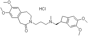 盐酸伊伐布雷定分子结构 (CAS 148849-67-6)