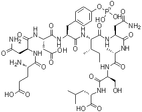 CAS # 148851-08-5, L-alpha-Glutamyl-L-asparaginyl-L-alpha-aspartyl-O-phosphono-L-tyrosyl-L-isoleucyl-L-asparaginyl-L-alanyl-L-seryl-L-leucine