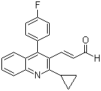 structure of CAS# 148901-68-2, (E)-3-[2-Cyclopropyl-4-(4-fluorophenyl)-3-quinolinyl-2-propenal