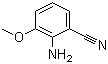 structure of CAS# 148932-68-7, 2-Amino-3-methoxybenzonitrile