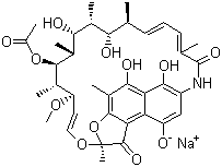 structure of CAS# 14897-39-3, 利福霉素钠