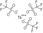 三氟甲磺酸铽(III)分子结构 (CAS 148980-31-8)