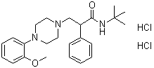 CAS 登录号：149055-79-8, N-叔丁基-4-(2-甲氧基苯基)-alpha-苯基-1-哌嗪丙酰胺二盐酸盐