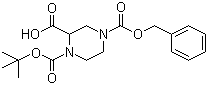 CAS 登录号：149057-19-2, 4-(苄氧羰基)-1-(叔丁氧羰基)哌嗪-2-羧酸