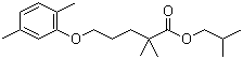2,2-二甲基-5-(2,5-二甲苯氧基)戊酸异丁酯分子结构 (CAS 149105-26-0)