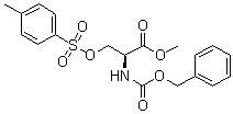 structure of CAS# 1492-52-0, O-[(4-甲基苯基)磺酰基]-N-[苄氧羰基]-L-丝氨酸甲酯