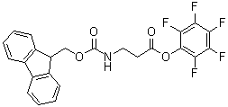 structure of CAS# 149303-38-8, N-[(9H-芴-9-基甲氧基)羰基]-beta-丙氨酸五氟苯基酯