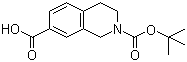 structure of CAS# 149353-95-7, N-Boc-1,2,3,4-tetrahydroisoquinoline-7-carboxylic acid