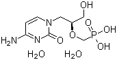 CAS # 149394-66-1, Cidofovir hydrate (1:2), P-[[(1S)-2-(4-Amino-2-oxo-1(2H)-pyrimidinyl)-1-(hydroxymethyl)ethoxy]methyl]phosphonic acid hydrate (1:2)