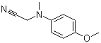 N-(4-甲氧基苯基)-N-甲基氨基乙腈分子结构 (CAS 149399-58-6)