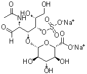 CAS # 149406-52-0, 2-(Acetylamino)-2-deoxy-3-O-beta-D-glucopyranuronosyl-D-galactose 4-(hydrogen sulfate) disodium salt