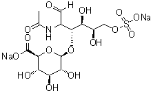 CAS # 149458-08-2, 2-(Acetylamino)-2-deoxy-3-O-beta-D-glucopyranuronosyl-D-galactose 6-(hydrogen sulfate) disodium salt
