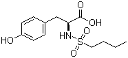structure of CAS# 149490-60-8, N-(丁基磺酰基)-L-酪氨酸