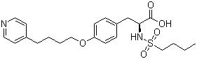 CAS # 149490-61-9, N-Butylsulfonyl-O-(4-(4-pyridinyl)butyl)-L-tyrosine