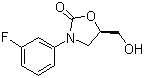 structure of CAS# 149524-42-5, (R)-3-(3-Fluorophenyl)-5-(hydroxymethyl)oxazolidin-2-one