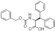 N-(苄氧羰基)-L-3,3-二苯基丙氨酸分子结构 (CAS 149597-96-6)