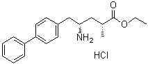 structure of CAS# 149690-12-0, (2R,4S)-4-Amino-5-(biphenyl-4-yl)-2-methylpentanoic acid ethyl ester hydrochloride