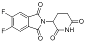 2-(2,6-二氧代哌啶-3-基)-5,6-二氟异吲哚啉-1,3-二酮分子结构 (CAS 1496997-41-1)
