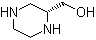 (R)-2-哌嗪甲醇分子结构 (CAS 149715-47-9)