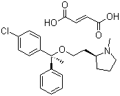 structure of CAS# 14976-57-9, 富马酸氯马斯汀