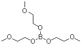 三(2-甲氧基乙氧基)硼烷分子结构 (CAS 14983-42-7)