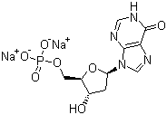 2'-脱氧肌苷-5'-磷酸二钠分子结构 (CAS 14999-52-1)
