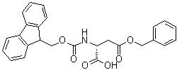 N-[芴甲氧羰基]-D-天冬氨酸 4-苄酯分子结构 (CAS 150009-58-8)