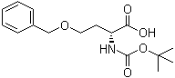 N-[叔丁氧羰基]-O-苄基-D-高丝氨酸分子结构 (CAS 150009-60-2)