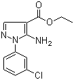 structure of CAS# 15001-08-8, Ethyl 5-amino-1-(3-chlorophenyl)-1H-pyrazole-4-carboxylate