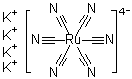 structure of CAS# 15002-31-0, 六氰基钌酸四钾
