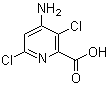 氯氨吡啶酸分子结构 (CAS 150114-71-9)