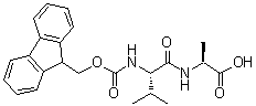 structure of CAS# 150114-97-9, N-[芴甲氧羰基]-L-缬氨酰-L-丙氨酸
