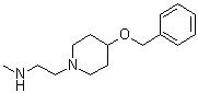 N-甲基-4-(苯基甲氧基)-1-哌啶乙胺分子结构 (CAS 1502816-23-0)
