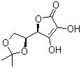 structure of CAS# 15042-01-0, 5,6-O-异丙叉基-L-抗坏血酸