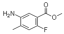 5-氨基-2-氟-4-甲基苯甲酸甲酯分子结构 (CAS 1504965-88-1)