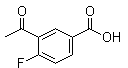 3-乙酰基-4-氟苯甲酸分子结构 (CAS 1505662-44-1)
