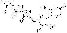 CAS # 150668-55-6, Isocytidine triphosphate, 2-Amino-1-[5-O-[hydroxy[[hydroxy(phosphonooxy)phosphinyl]oxy]phosphinyl]-beta-D-ribofuranosyl]-4(1H)-pyrimidinone