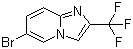 structure of CAS# 150780-40-8, 6-Bromo-2-trifluoromethylimidazo[1,2-a]pyridine