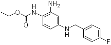 瑞替加滨分子结构 (CAS 150812-12-7)