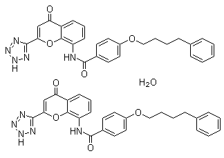 半水普仑司特分子结构 (CAS 150821-03-7)