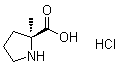 2-甲基-L-脯氨酸盐酸盐分子结构 (CAS 1508261-86-6)