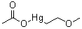 CAS # 151-38-2, (2-Methoxyethyl)mercury acetate, (Acetato-O)(2-methoxyethyl)mercury, Acetato(2-methoxyethyl)mercury, Ba 2743, Landisan, MeEHg, Mema, Mema RM, Mercuran, Merkuran, NSC 202875, Panogen, Panogen (new), Panogen-Metox, Radosan