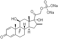 structure of CAS# 151-73-5, 倍他米松磷酸钠