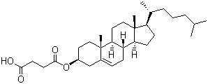 胆固醇琥珀酸单酯分子结构 (CAS 1510-21-0)