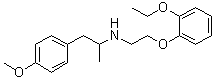 N-[2-(2-乙氧基苯氧基)乙基]-4-甲氧基-alpha-甲基苯乙胺分子结构 (CAS 1510821-28-9)