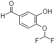 4-二氟甲氧基-3-羟基苯甲醛分子结构 (CAS 151103-08-1)