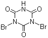 structure of CAS# 15114-43-9, 1,3-二溴-1,3,5-三嗪-2,4,6(1H,3H,5H)-三酮