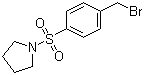 1-[(4-溴甲基苯基)磺酰基]吡咯烷分子结构 (CAS 151258-20-7)